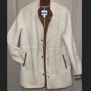 Sherpa & fleece lined coat
